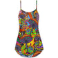 Hippie Peace Life Floral – Women's Summer Sleeveless V-Neck Camisole Dress