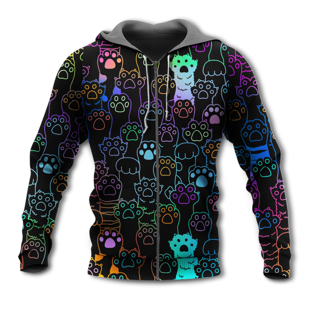 Cute Cat Little Paw Art – 3D Hoodie