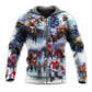 Christmas Cowboy Santa Family Love - 3D Hoodie