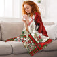 Cardinal Red Truck Christmas Flannel Blanket For Relaxing At Home And Travel