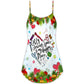 Christmas Sewing Machine Happy Place – Women's Summer Sleeveless V-Neck Camisole Dress