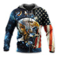 Eagle Galaxy America Art - 3D Hoodie