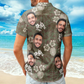 Camo Tropical Beach Pattern Hawaii Aloha Shirts - Custom Photo Hawaiian Shirt