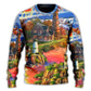 Lighthouse Christmas Light In Storm And Darkness – Sweater - Ugly Christmas Sweater