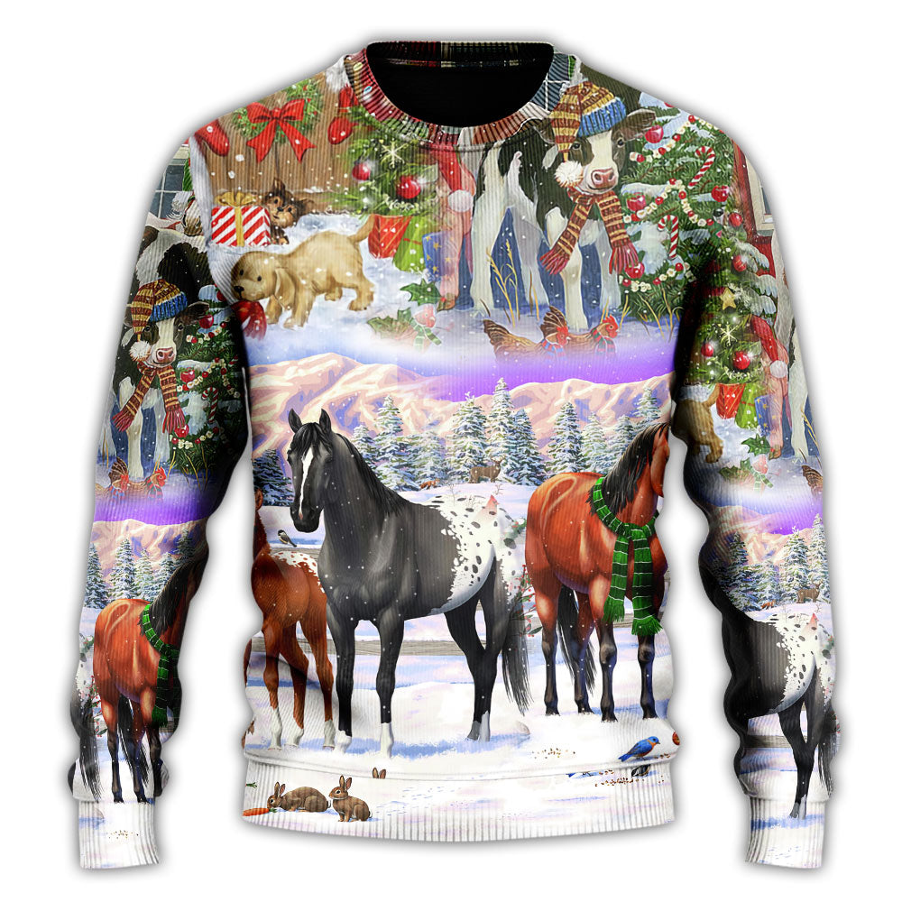 Christmas Farm Merry Xmas To Everyone – Sweater - Ugly Christmas Sweater