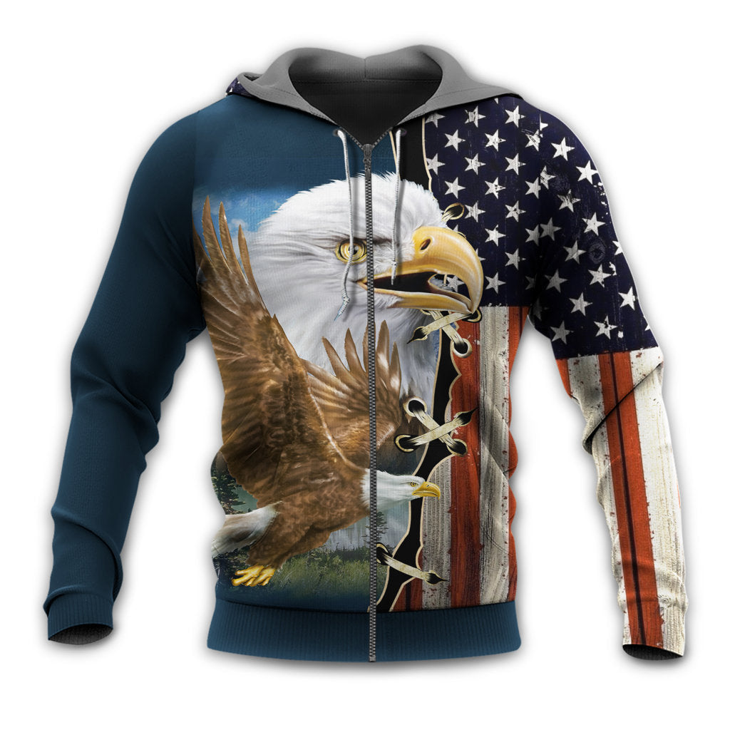 American Eagle Wildlife Faith - 3D Hoodie