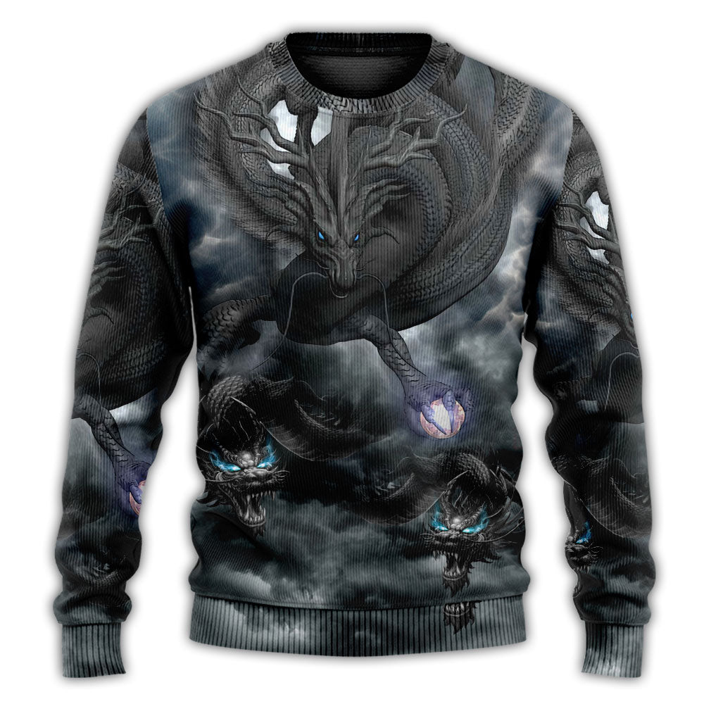 Dragon Power Fantasy Art Style – Sweater - Ugly Christmas Sweater