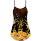 French Fries Fast Food Delight – Women's Summer Sleeveless V-Neck Camisole Dress