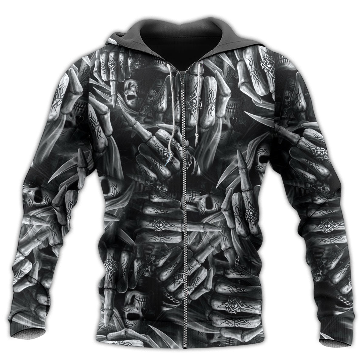 Skull Life And Mortality Quote - 3D Hoodie