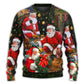 Christmas Santa Gift Xmas Is Coming Art – Sweater - Ugly Christmas Sweater
