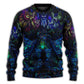 Colorful Owl And Witch Fantasy Art – Sweater - Ugly Christmas Sweater