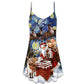 Christmas Santa Coming For You – Women's Summer Sleeveless V-Neck Camisole Dress