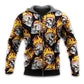 Skull Cool Fire Energy Style - Hoodie
