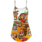 Christmas Nordic Symbol Beer Fun – Women's Summer Sleeveless V-Neck Camisole Dress