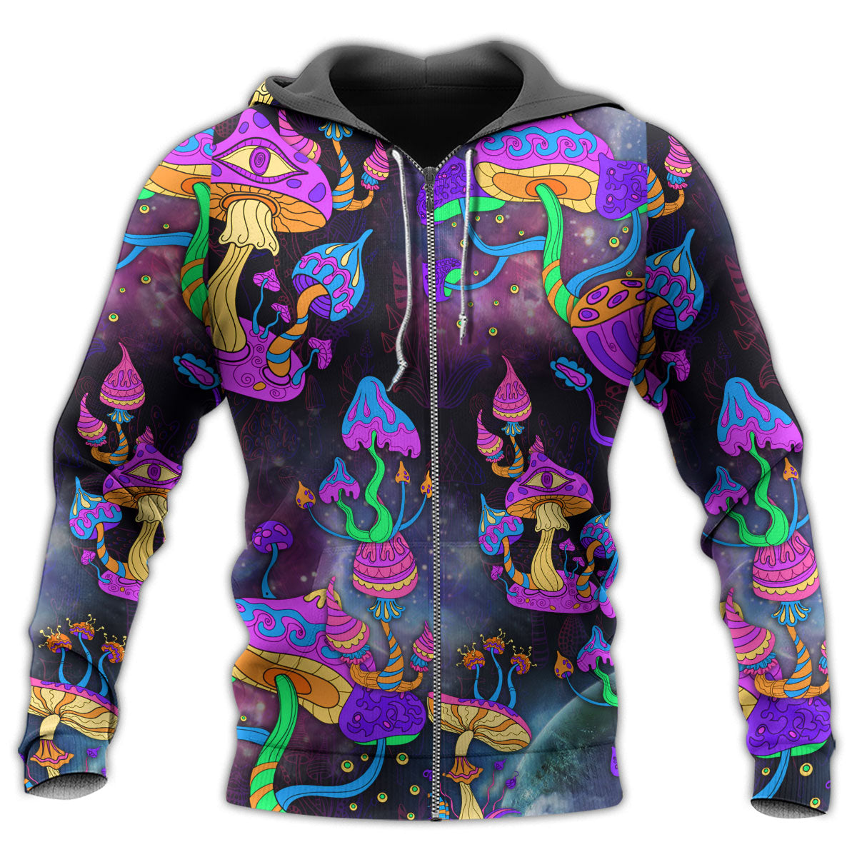 Hippie Mushroom Lover Art - 3D Hoodie