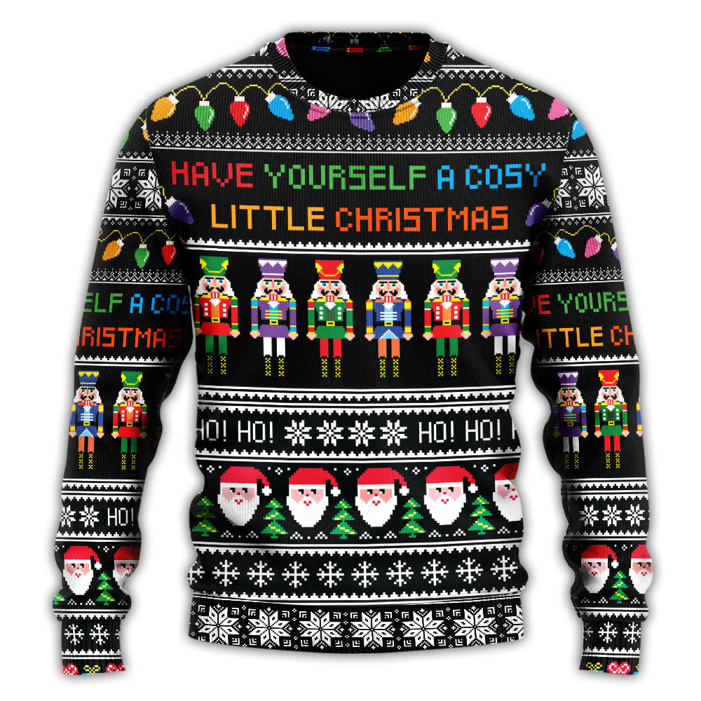 Christmas Cozy Little Christmas Quote – Sweater - Ugly Christmas Sweater