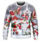Christmas Santa Snowman Family Town Art – Sweater - Ugly Christmas Sweater