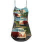 Hippie Van Beach Life – Women's Summer Sleeveless V-Neck Camisole Dress