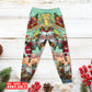 Chirstmas Love Santa World Map - Pajamas Long Sleeve - Owls Matrix LTD