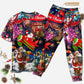 Christmas Spreading Merry Xmas - Pajamas Short Sleeve - Owls Matrix LTD