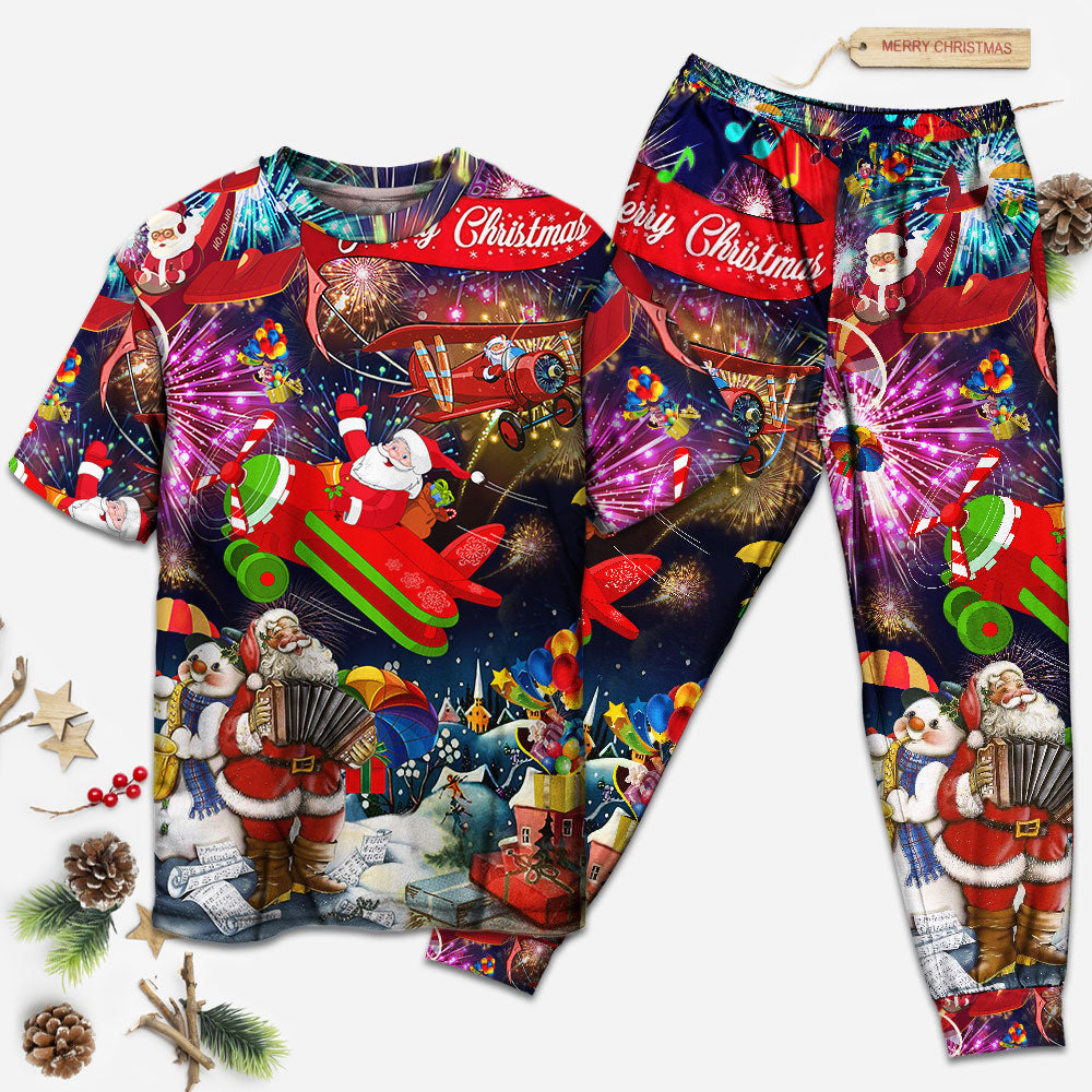 Christmas Spreading Merry Xmas - Pajamas Short Sleeve - Owls Matrix LTD