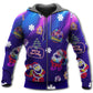 Santa Neon Party Xmas - 3D Hoodie