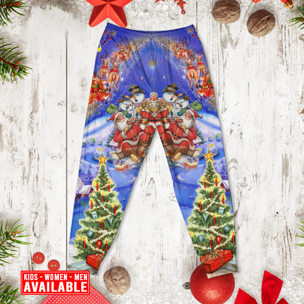 Christmas Santa Love Christmas Everytime - Pajamas Long Sleeve - Owls Matrix LTD