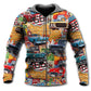 Zip Hoodie / S Car Vintage Route 66 Road - Hoodie - Owls Matrix LTD