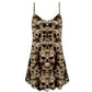 Skull Dark Inside Quote – Women's Summer Sleeveless V-Neck Camisole Dress