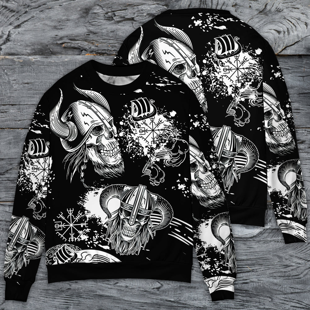Viking Victory Life Black Style – Sweater - Ugly Christmas Sweater