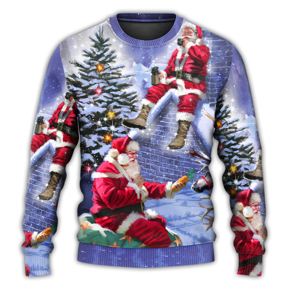 Christmas Santa Story Night Xmas Is Coming – Sweater - Ugly Christmas Sweater