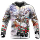 Christmas Car Run Xmas Ho Ho Ho - Hoodie