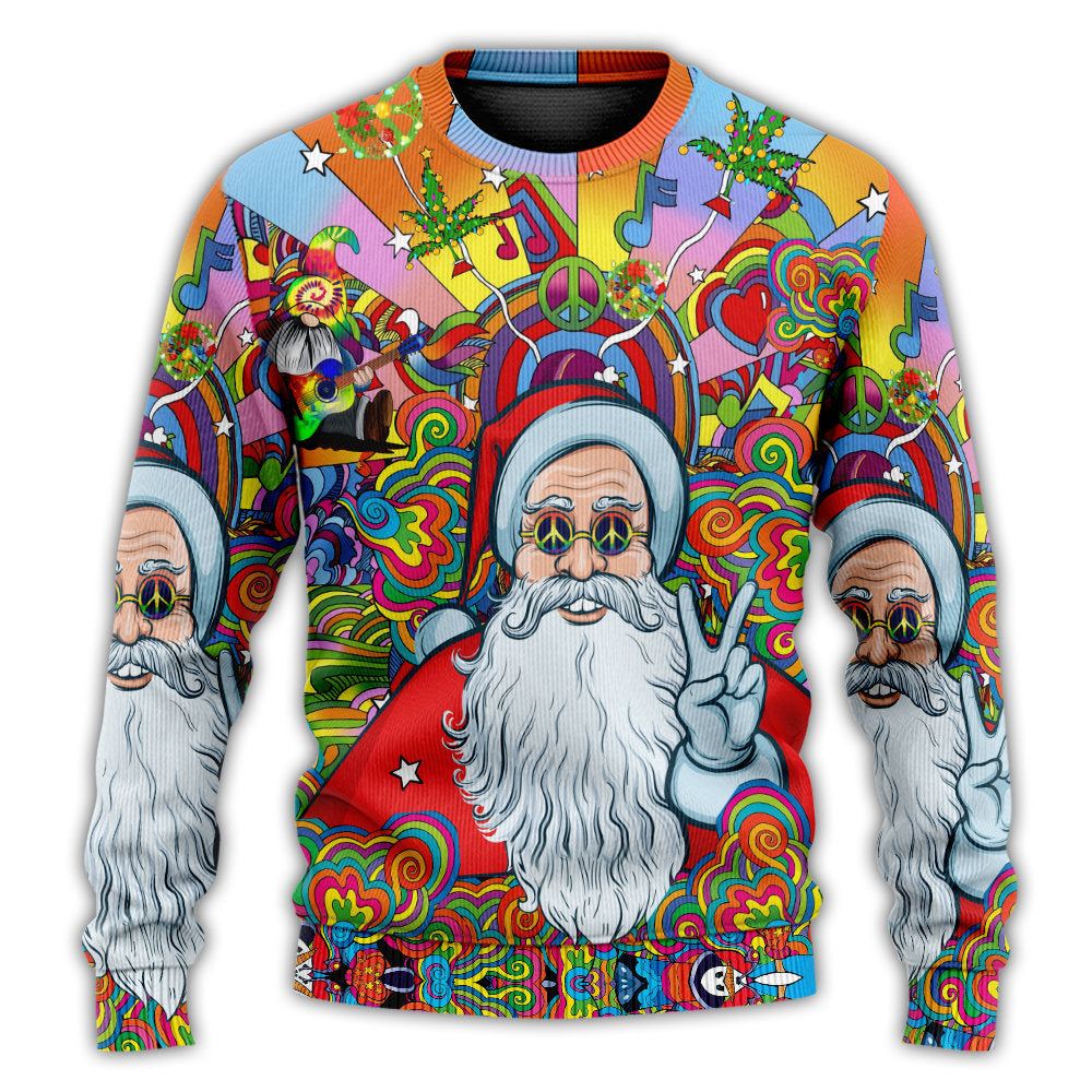 Hawaiian Hippie Santa Claus – Sweater - Ugly Christmas Sweater
