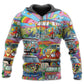 Hippie Van Colorful Peace - 3D Hoodie