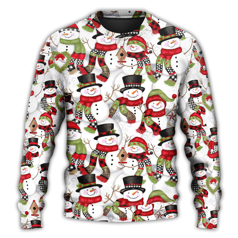 Christmas Snowman Family Happy Holiday – Sweater - Ugly Christmas Sweater