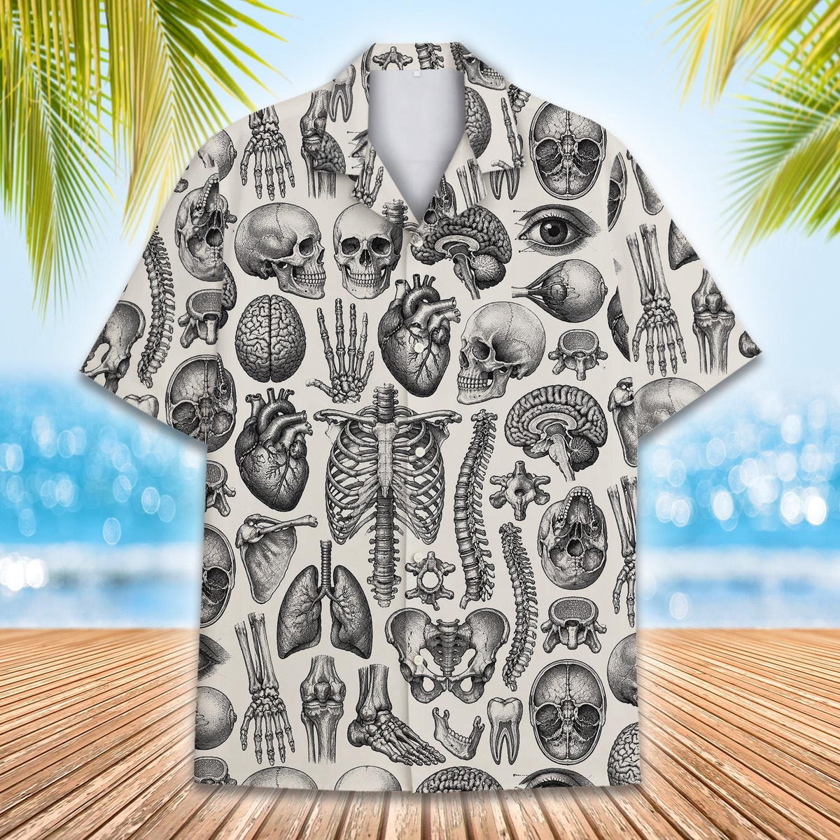 Human Anatomy Medical Skeleton Science 2 – Hawaiian Shirt