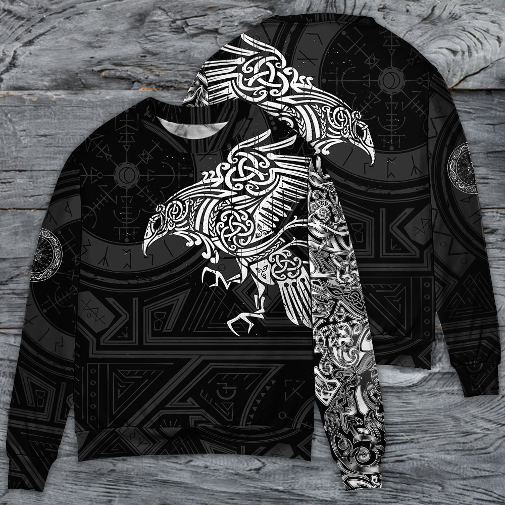 Viking Raven Valhalla Myth Style – Sweater - Ugly Christmas Sweater