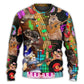 Lovely Cat Rocker Music Style – Sweater - Ugly Christmas Sweater