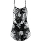 Dragon Fire Gothic Compass – Women's Summer Sleeveless V-Neck Camisole Dress