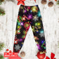Christmas With Tree And Gift Cookies Gingerbread Man Neon Style - Pajamas Long Sleeve - Owls Matrix LTD