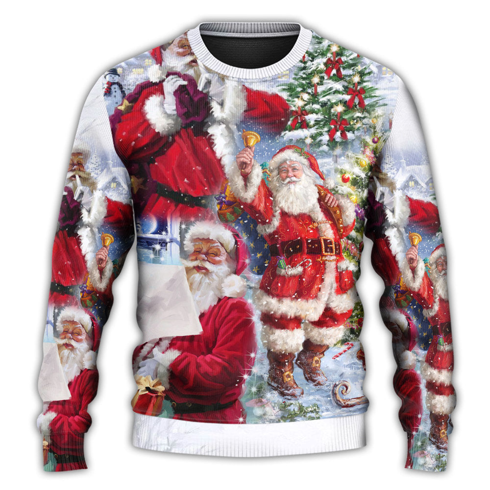 Christmas Santa Is Coming To Town – Sweater - Ugly Christmas Sweater