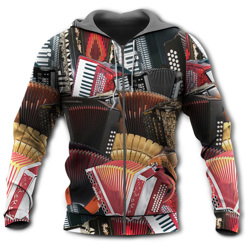 Accordion Gentleman Quote - 3D Hoodie