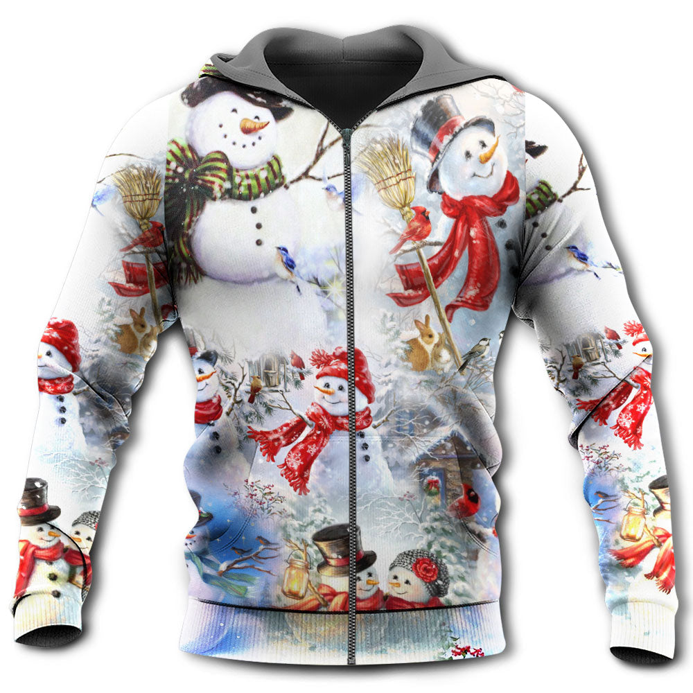 Snowman Merry Christmas Classic - 3D Hoodie