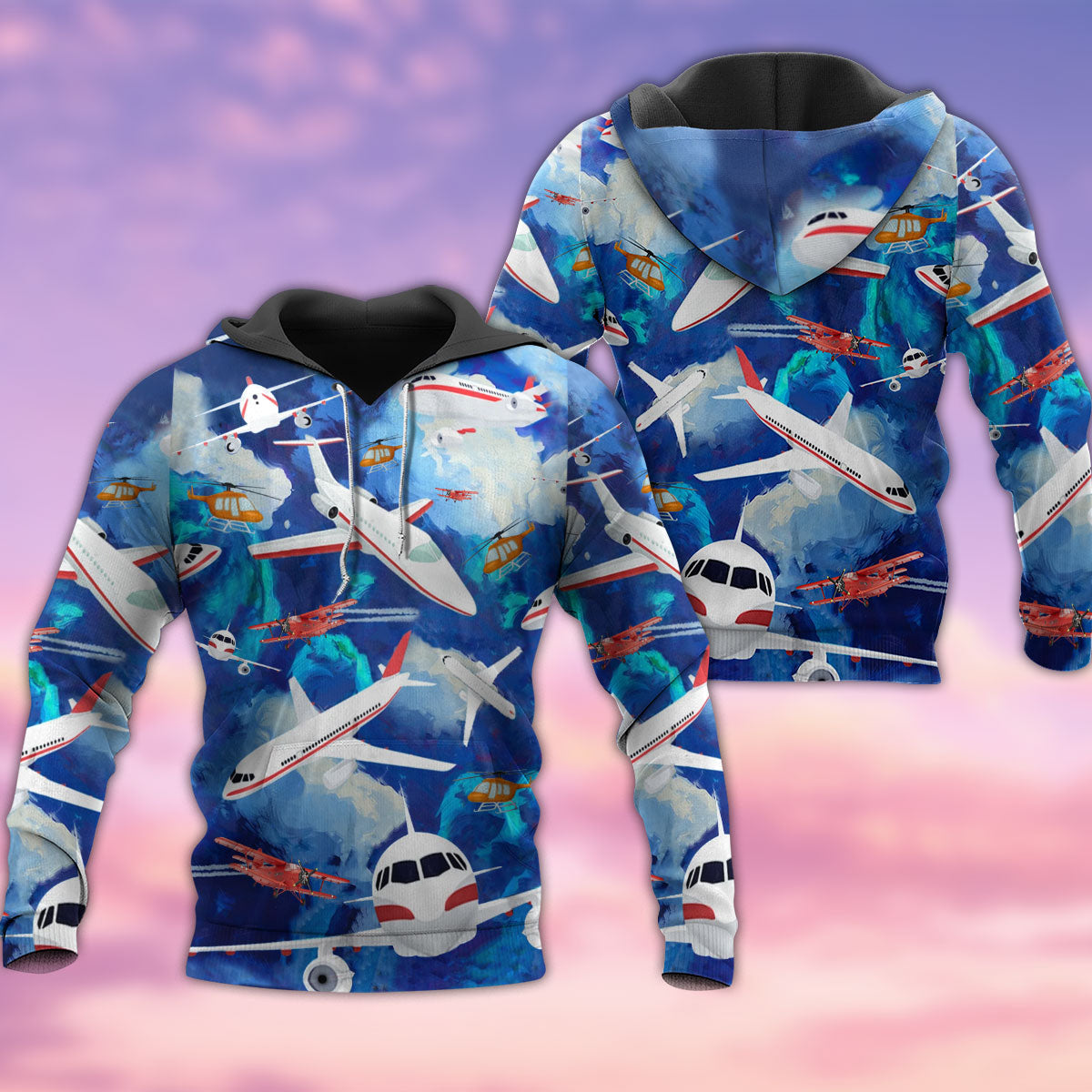 Eat Sleep Fly Aviation Life - 3D Hoodie