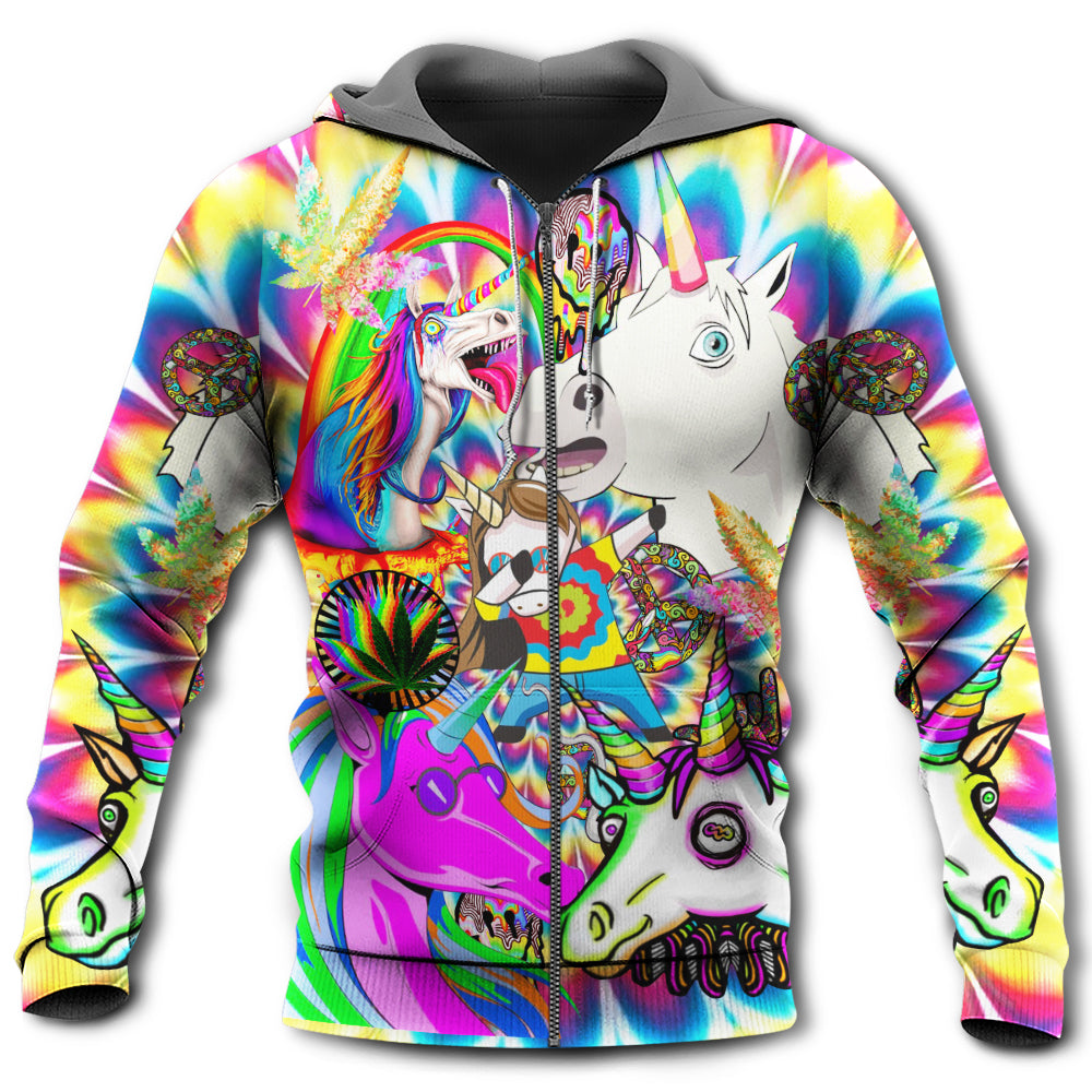 Hippie Unicorn Wonderland Dream Art – 3D Hoodie
