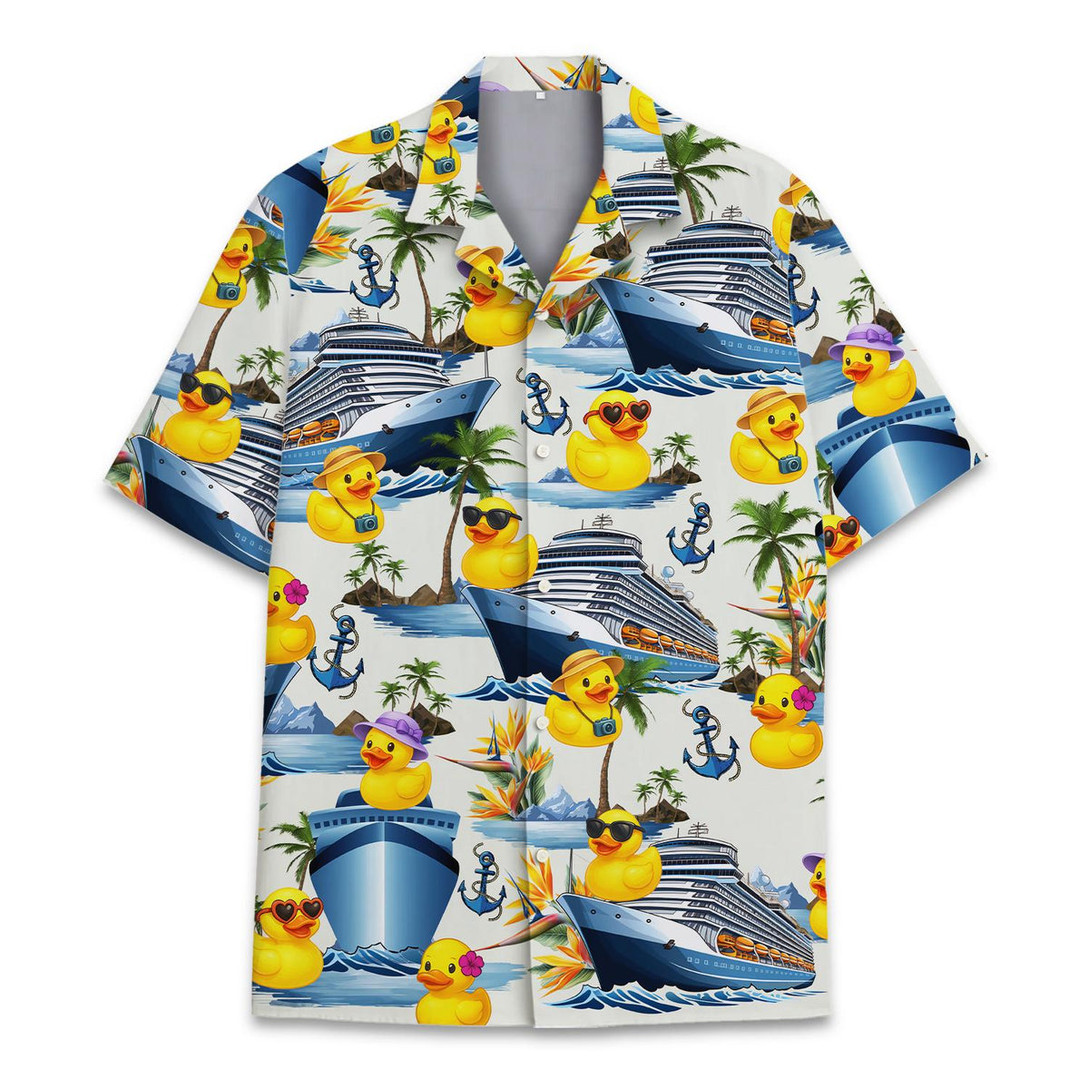 Cruise Ship Rubber Duck Tropical Vacation – Hawaiian Shirt