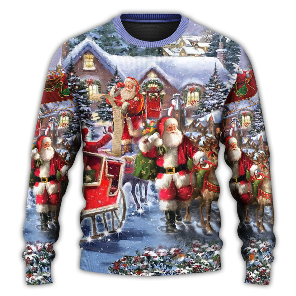 Christmas Santa Comes Tonight Style – Sweater - Ugly Christmas Sweater