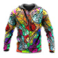 Guitar Scroll Bubble Colorful Art - 3D Hoodie