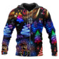 Winter Friends Neon Art – 3D Hoodie