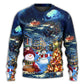 Christmas Family Snowman Santa Love Light – Sweater - Ugly Christmas Sweater